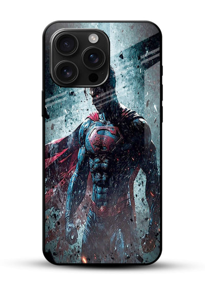 The Caped Superman hero cover for Glossy Vibrant Premium Look - Angle Front
