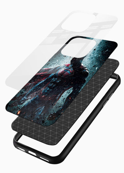 The Caped Superman hero cover for Glossy Vibrant Premium Look - Angle Layers