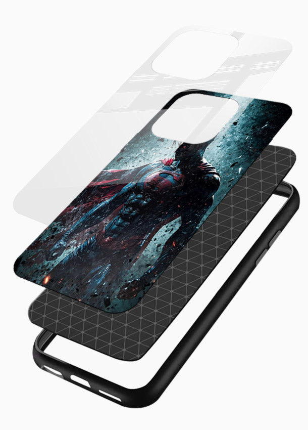 The Caped Superman hero cover for Glossy Vibrant Premium Look - Angle Layers