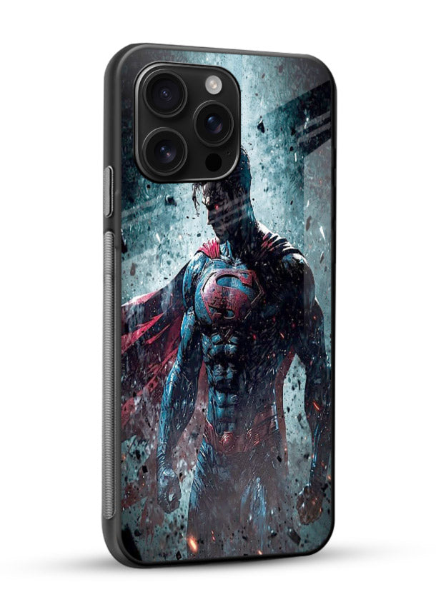 The Caped Superman hero cover for Glossy Vibrant Premium Look - Angle Side