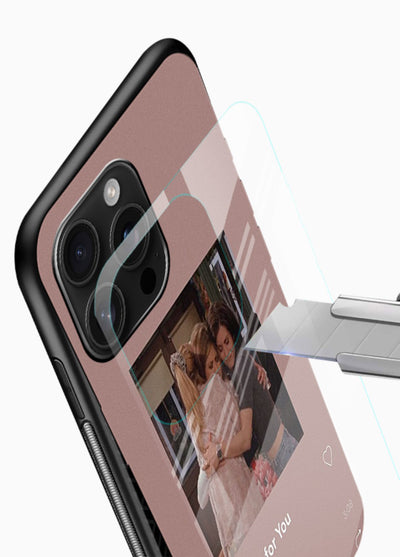 Music player themed artwork printed on glossy tempered glass phone back cover - 4