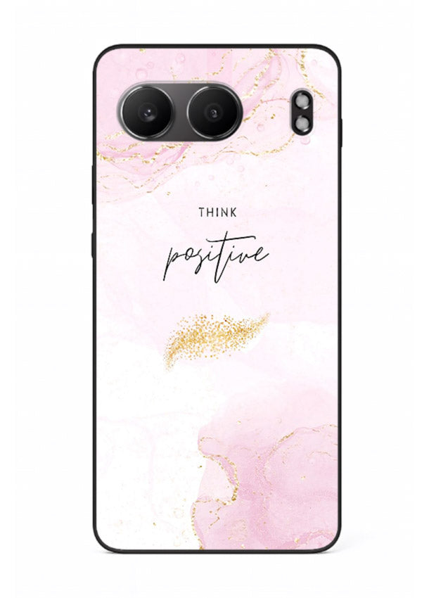 Pink cloudscape quote printed on OnePlus Nord 4 glass back cover with calming tones.