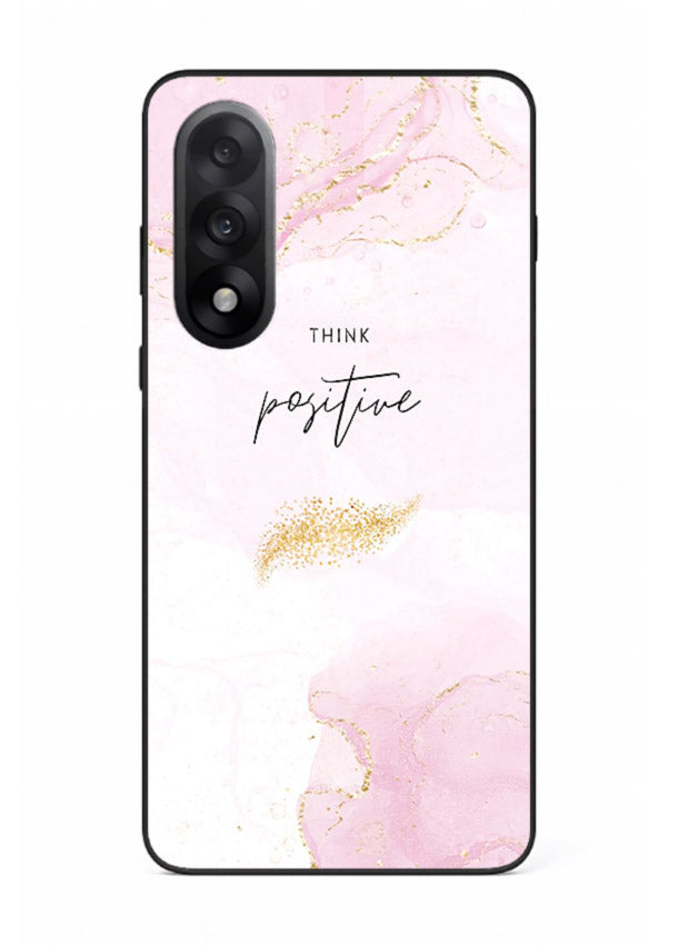 Pink cloudscape quote printed on OnePlus Nord 5 glass back cover with calming tones.