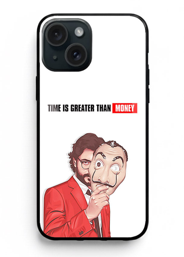 Motivational character quote artwork printed on tempered glass iPhone 13 Mini back cover