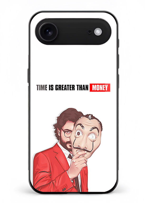Motivational character quote artwork printed on tempered glass iPhone 18 Air back cover