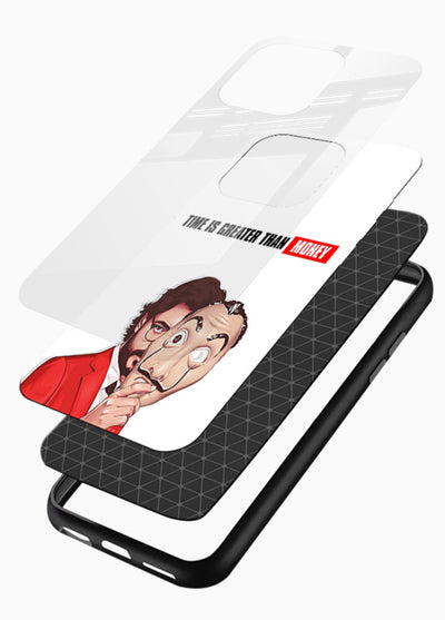 Motivational character quote artwork printed on tempered glass mobile back cover - 3
