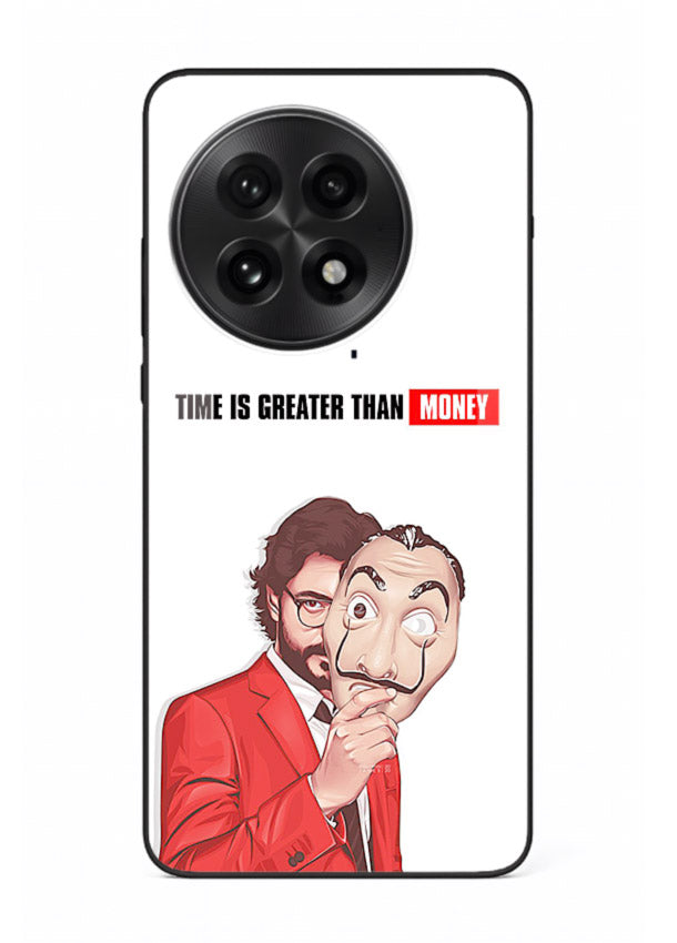 Motivational character quote artwork printed on tempered glass OnePlus 13 back cover