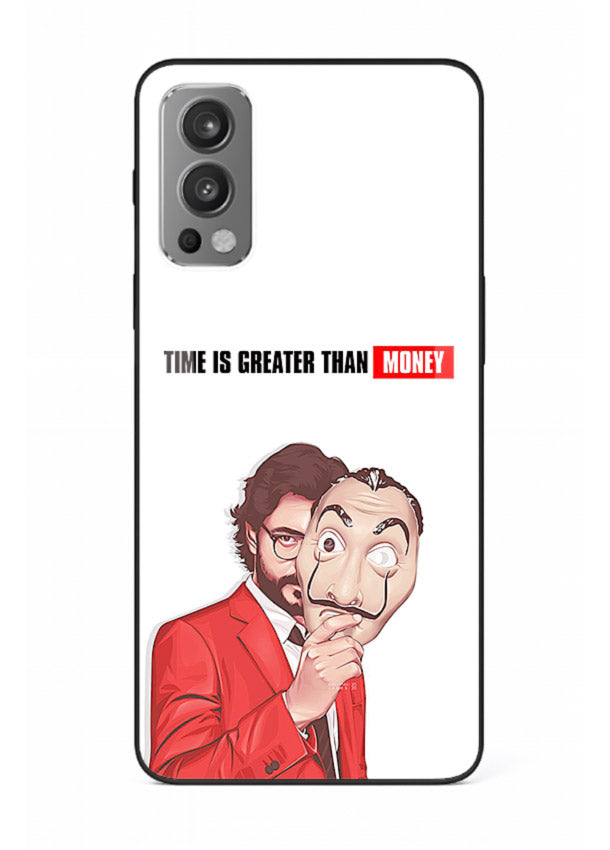 Motivational character quote artwork printed on tempered glass OnePlus Nord 2 back cover