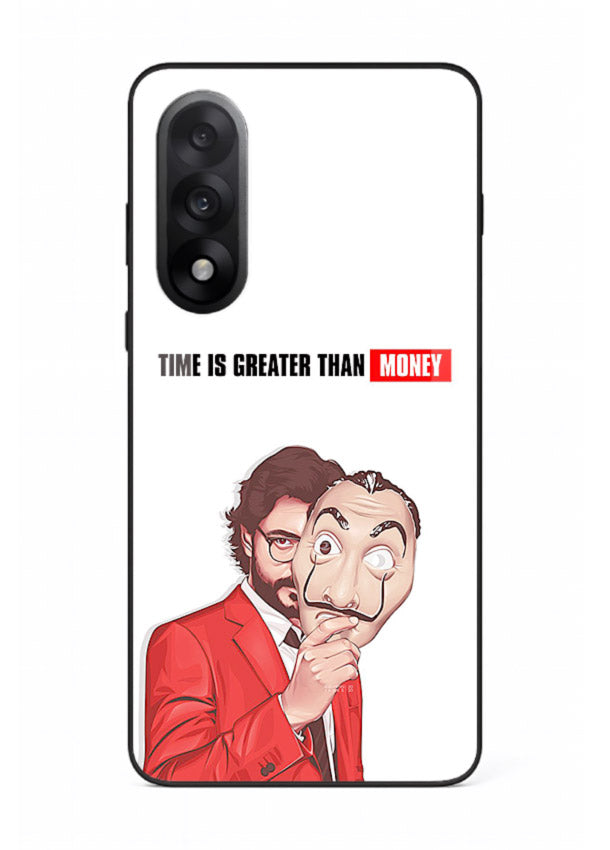 Motivational character quote artwork printed on tempered glass OnePlus Nord 5 back cover