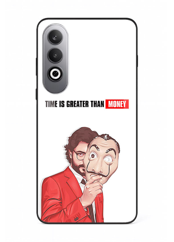 Motivational character quote artwork printed on tempered glass OnePlus Nord CE4 back cover