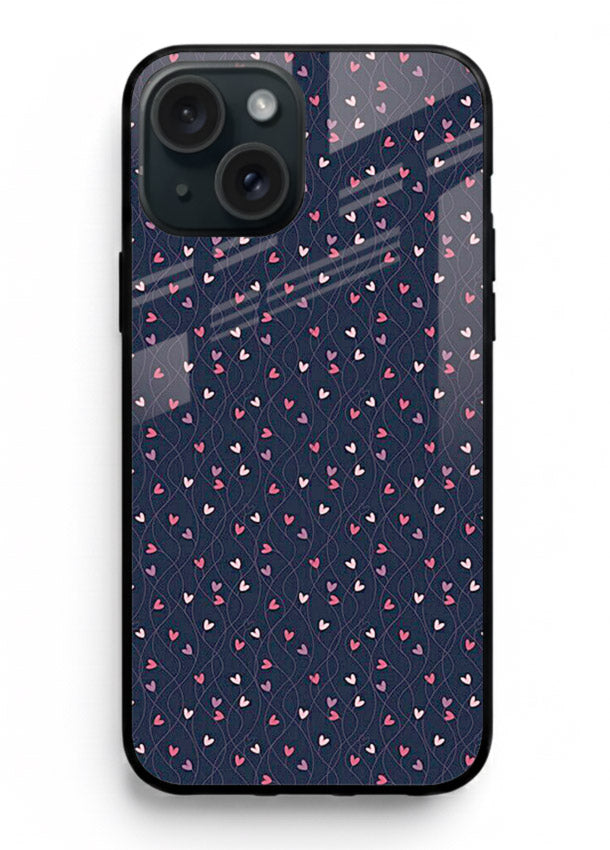 Tiny Heart Sprinkle cute heart sprinkle pattern iphone 14 glass back cover