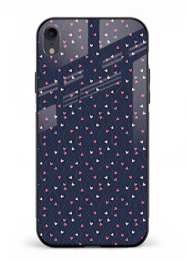 Tiny Heart Sprinkle cute heart sprinkle pattern iphone xr glass back cover
