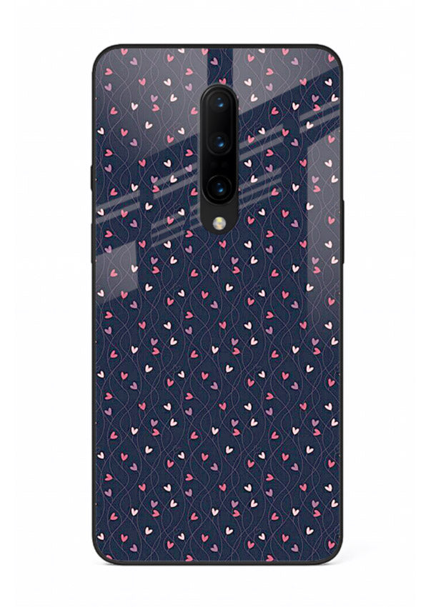 Tiny Heart Sprinkle cute heart sprinkle pattern OnePlus 8 glass back cover