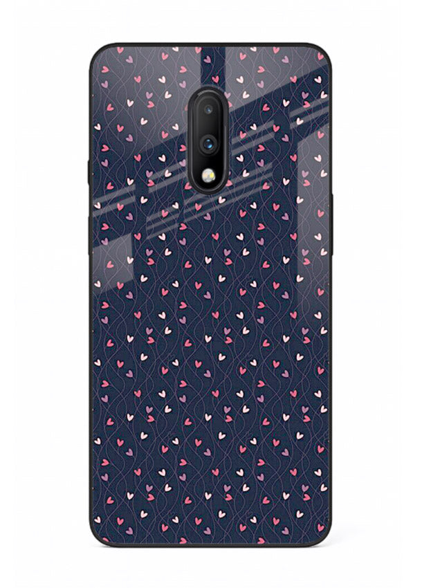 Tiny Heart Sprinkle cute heart sprinkle pattern OnePlus 7 glass back cover