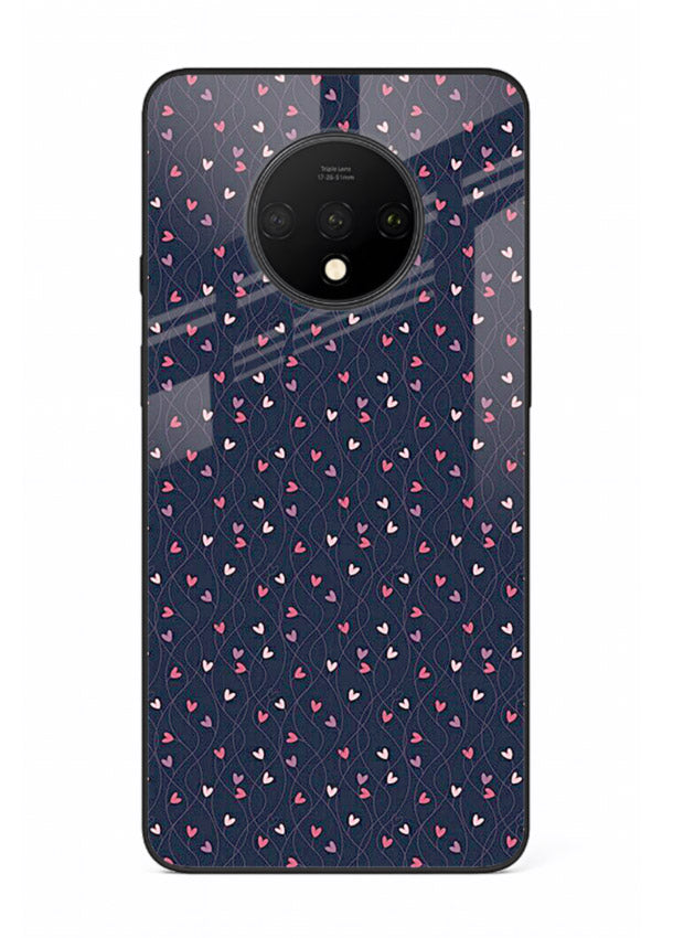 Tiny Heart Sprinkle cute heart sprinkle pattern OnePlus 7T glass back cover