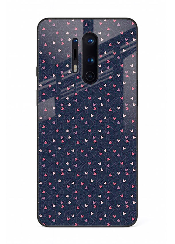 Tiny Heart Sprinkle cute heart sprinkle pattern OnePlus 8 Pro glass back cover
