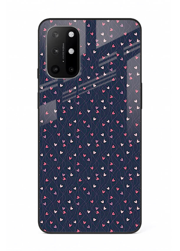 Tiny Heart Sprinkle cute heart sprinkle pattern OnePlus 8T glass back cover