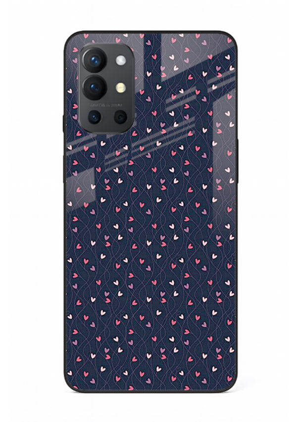Tiny Heart Sprinkle cute heart sprinkle pattern OnePlus 9R glass back cover