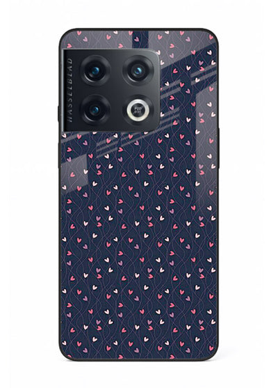 Tiny Heart Sprinkle cute heart sprinkle pattern OnePlus 10 Pro glass back cover