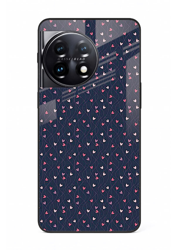 Tiny Heart Sprinkle cute heart sprinkle pattern OnePlus 11R glass back cover