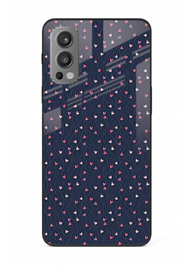 Tiny Heart Sprinkle cute heart sprinkle pattern OnePlus Nord 2 glass back cover