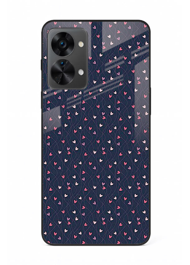 Tiny Heart Sprinkle cute heart sprinkle pattern OnePlus Nord 2T glass back cover