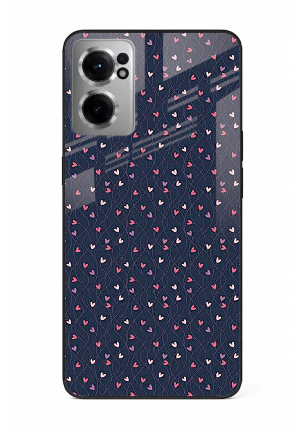Tiny Heart Sprinkle cute heart sprinkle pattern OnePlus Nord CE2 5G glass back cover