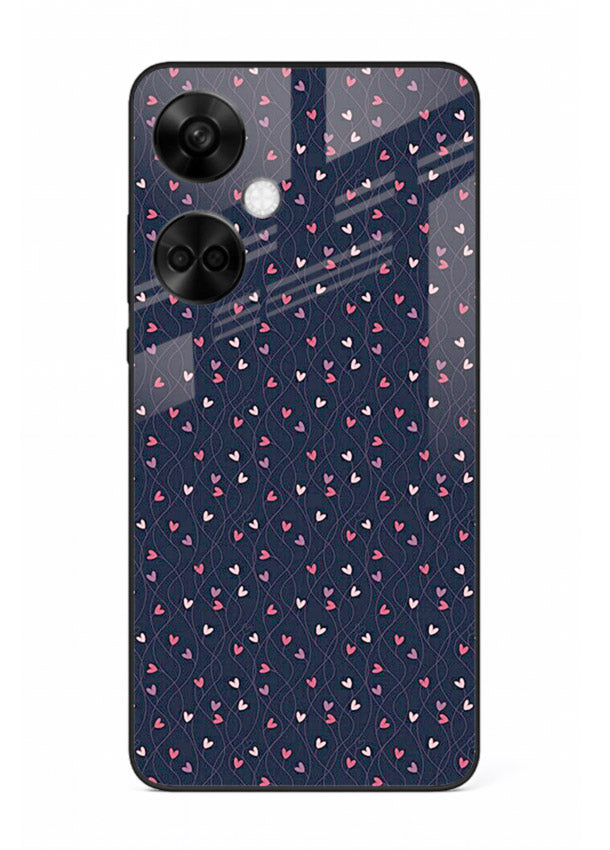 Tiny Heart Sprinkle cute heart sprinkle pattern OnePlus Nord CE3 glass back cover