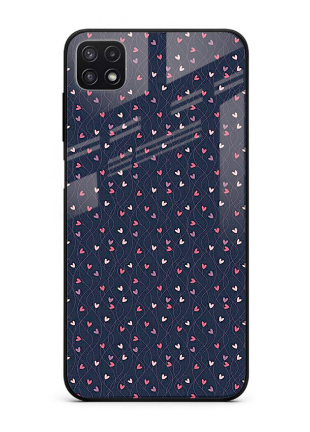 Tiny Heart Sprinkle cute heart sprinkle pattern Samsung A22 5G glass back cover