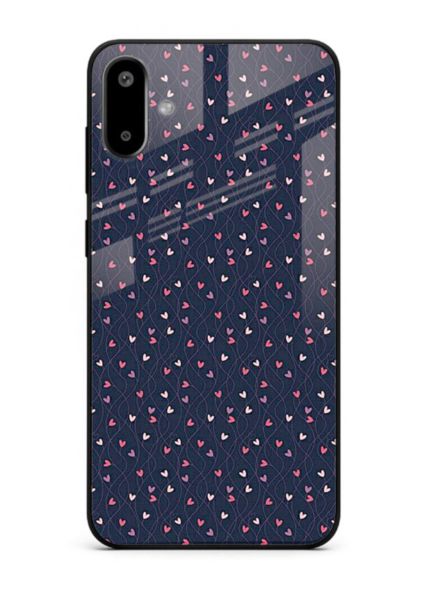 Tiny Heart Sprinkle cute heart sprinkle pattern Samsung F06 5G glass back cover