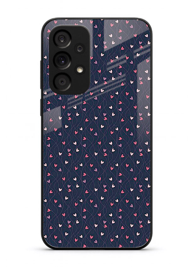 Tiny Heart Sprinkle cute heart sprinkle pattern Samsung A73 5G glass back cover