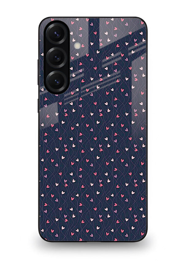 Tiny Heart Sprinkle cute heart sprinkle pattern Samsung M55 5G glass back cover