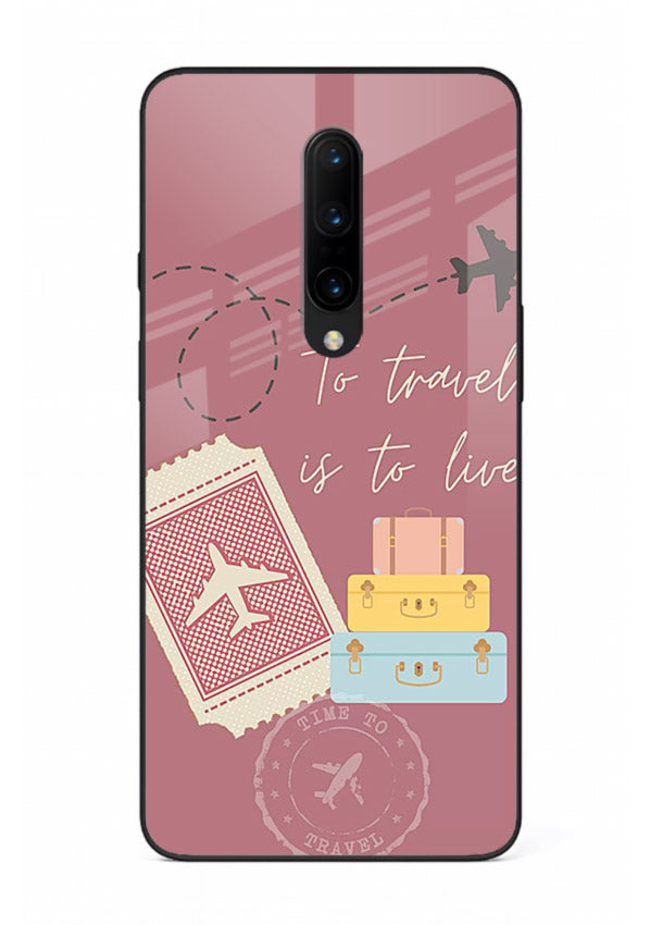To Travel Is Love artwork OnePlus 7 Pro glass back cover