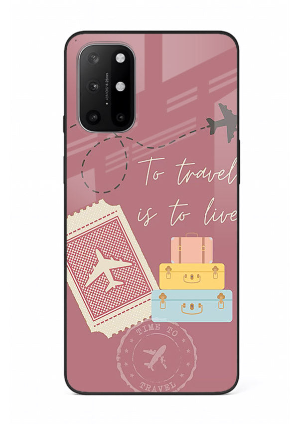 To Travel Is Love artwork OnePlus 8T glass back cover