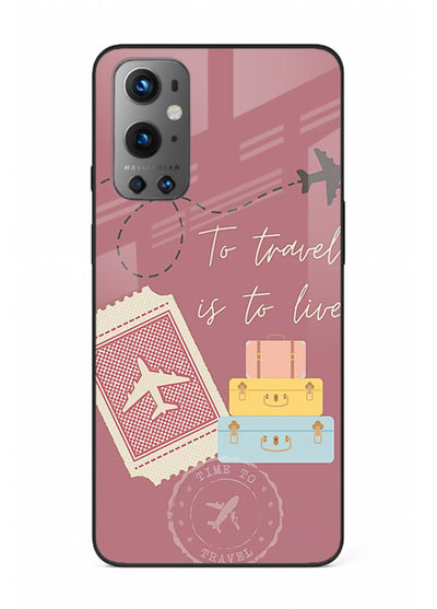 To Travel Is Love artwork OnePlus 9 glass back cover
