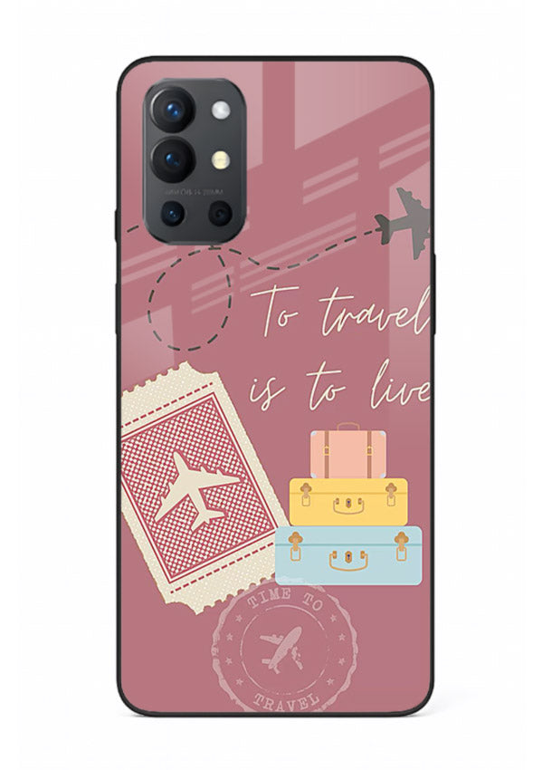 To Travel Is Love artwork OnePlus 9R glass back cover