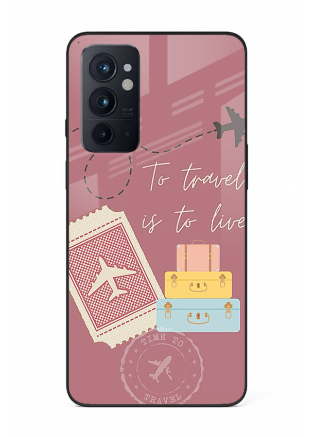 To Travel Is Love artwork OnePlus 9RT glass back cover
