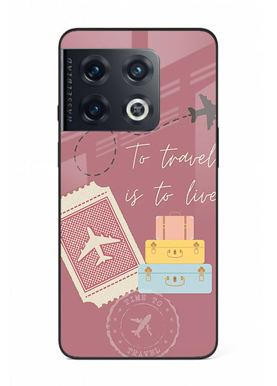 To Travel Is Love artwork OnePlus 10 Pro glass back cover