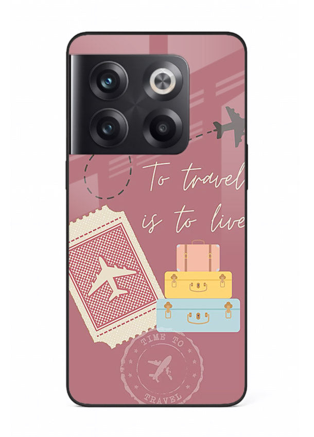 To Travel Is Love artwork OnePlus 10T glass back cover