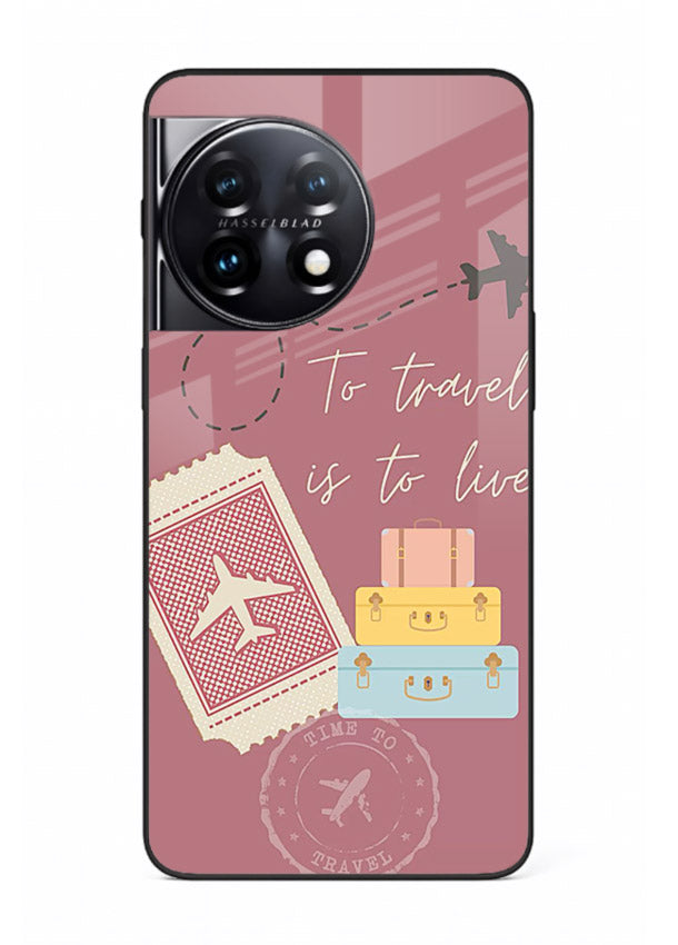 To Travel Is Love artwork OnePlus 11 glass back cover
