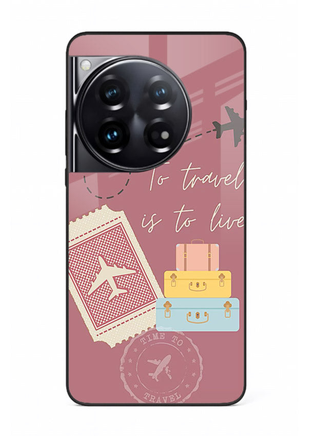 To Travel Is Love artwork OnePlus 12 glass back cover