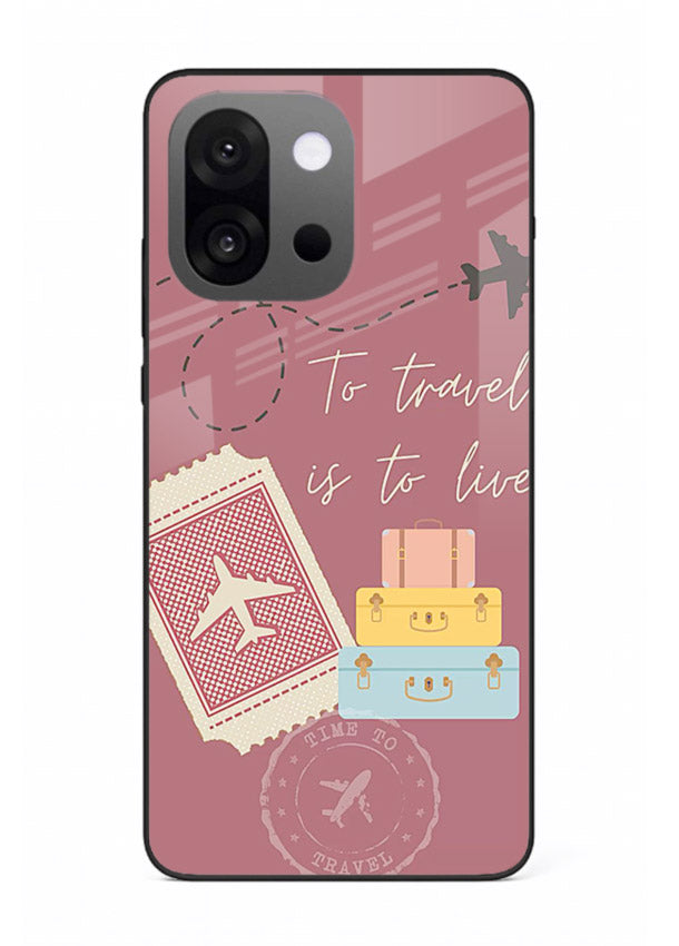To Travel Is Love artwork OnePlus 13s glass back cover