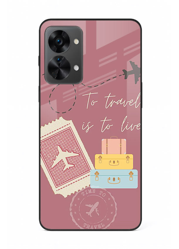 To Travel Is Love artwork OnePlus Nord 2T glass back cover