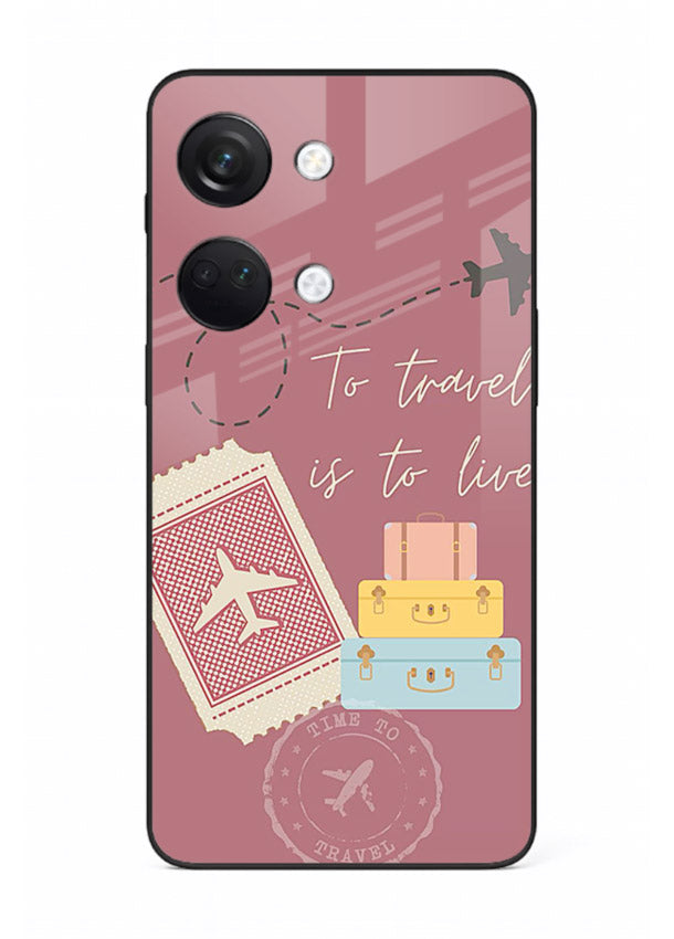 To Travel Is Love artwork OnePlus Nord 3 glass back cover