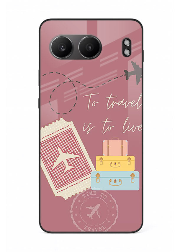 To Travel Is Love artwork OnePlus Nord 4 glass back cover
