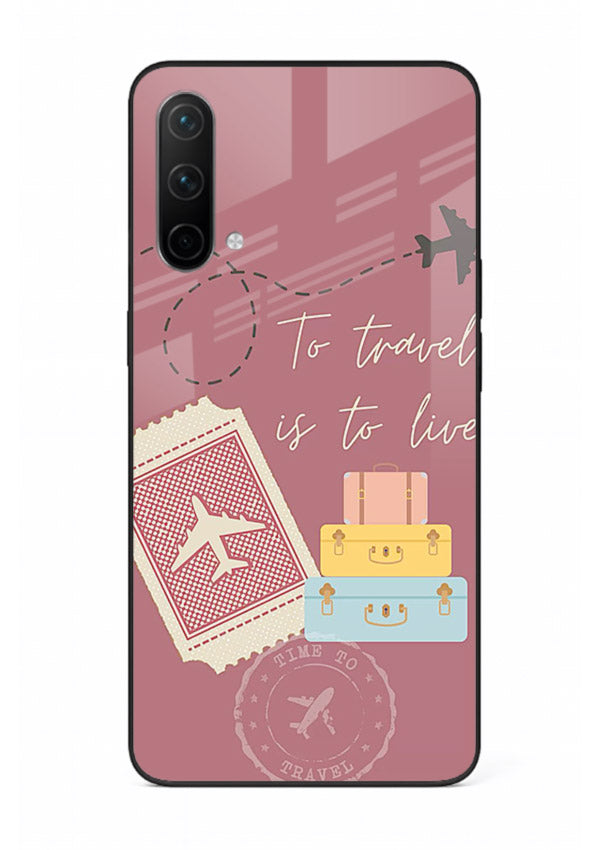 To Travel Is Love artwork OnePlus Nord CE 5G glass back cover