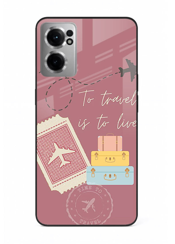 To Travel Is Love artwork OnePlus Nord CE2 5G glass back cover