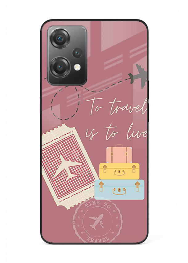 To Travel Is Love artwork OnePlus Nord CE2 Lite 5G glass back cover