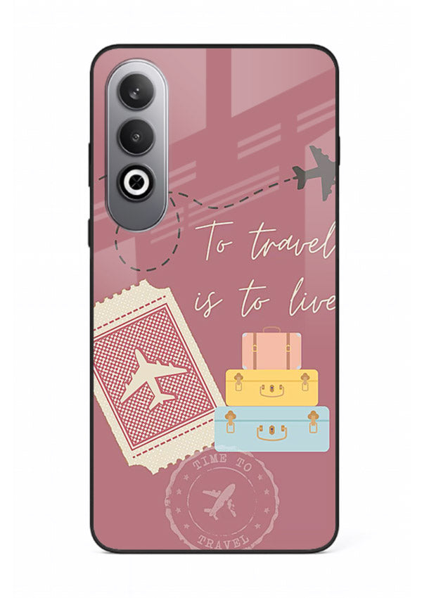 To Travel Is Love artwork OnePlus Nord CE4 glass back cover
