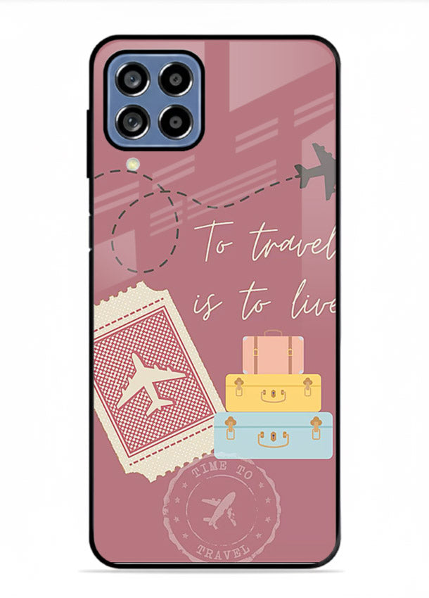 To Travel Is Love artwork Samsung F12 5G glass back cover
